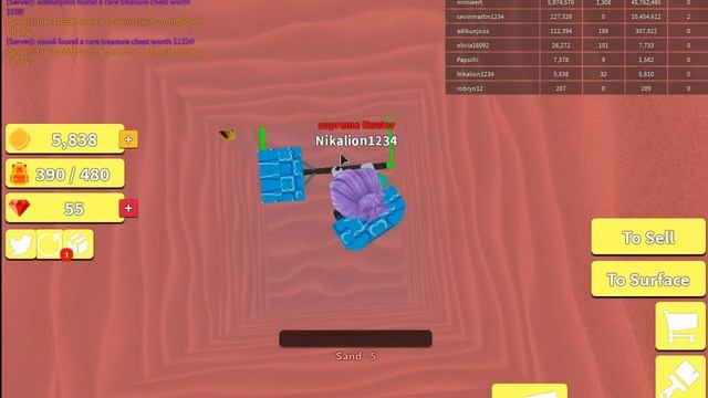 Симулятор кладоискателя в ROBLOX смотреть онлайн