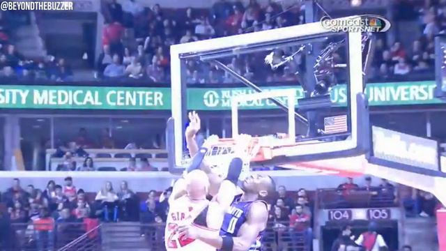 Taj Gibson dunk on Biyombo смотреть онлайн