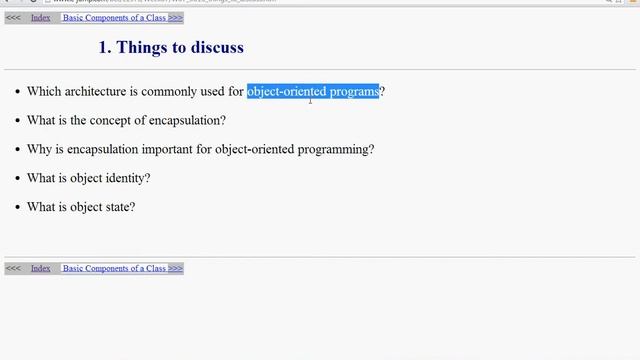 Week 09 Components of Java class Part 1 смотреть онлайн