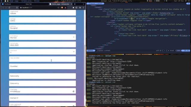 Student Information System using (ASP.NET with Bootstrap) смотреть онлайн