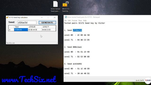 IC172 Seed key calculator for Vediamo and Monaco Level 0D and 71 TechSix смотреть онлайн