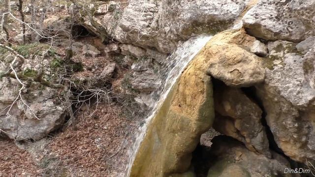 Крым. Водопад Боса или Родниковский (Байдарская долина, село Родниковское). 9 марта 2020 года. смотреть онлайн