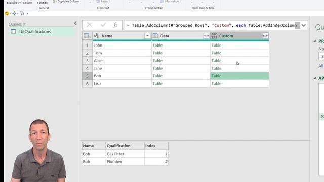 Power Query Pivot and adding an Index column to a Grouped Field смотреть онлайн