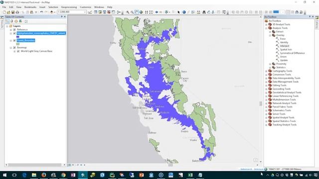 Intersect Tool - Geogrphic informations system ARCGIS - ESRI - GIS смотреть онлайн