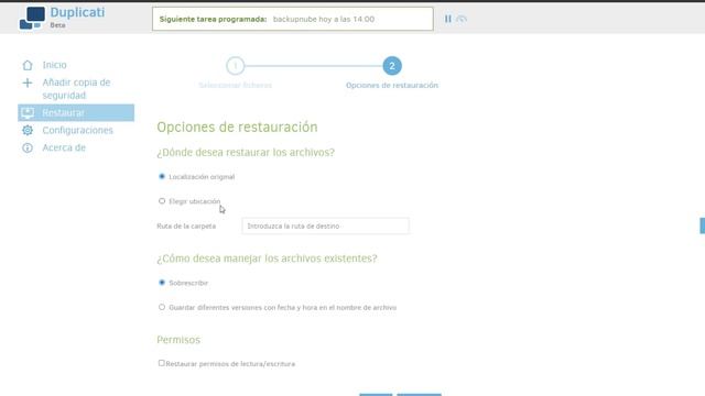? RESTAURAR backup desde DUPLICATI смотреть онлайн