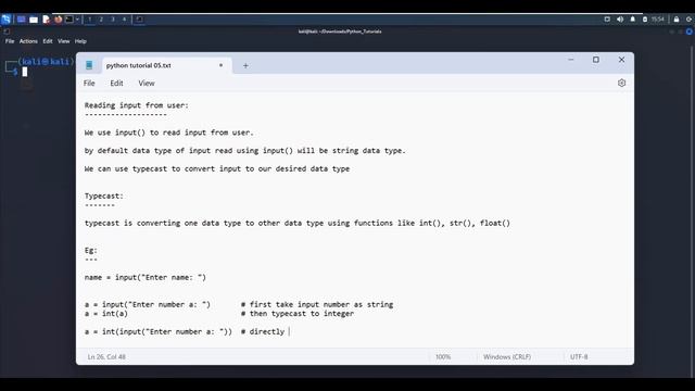 Python Tutorial - 04 | Read User Input - input() - Leisure Codes смотреть онлайн