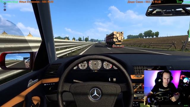 ?Euro Truck Simulator 2►Mercedes-Benz W140 S-Class S600 v1.47?1440p 60fps?16+ #steam #scs #ets2 #dl смотреть онлайн
