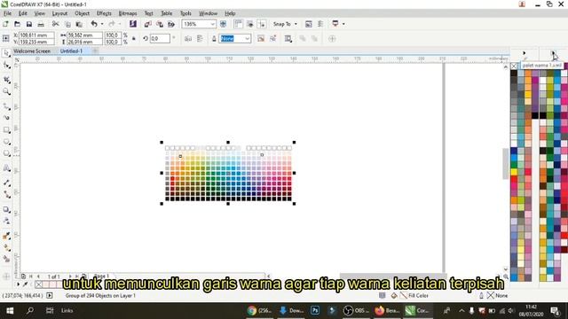 cara menampilkan pilihan warna pada layar CorelDraw X7 смотреть онлайн