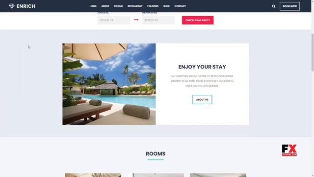 Enrich -“ Hotel Booking WordPress Theme Xochipilli Ashkii смотреть онлайн