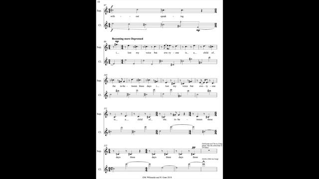 ...everyone is a child of the inbetween... (2018) soprano & clarinet [w/ score] by Matthew Whitesid смотреть онлайн