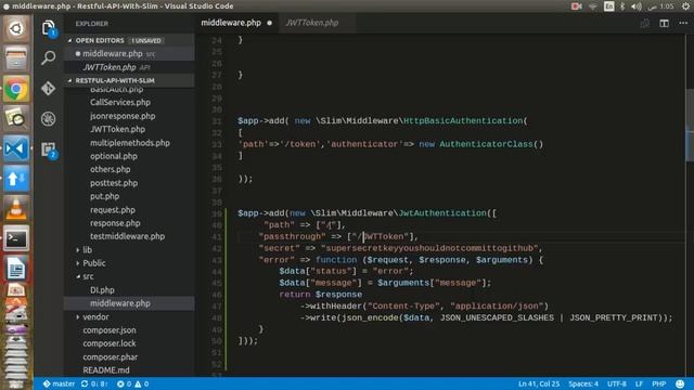 JWT Authorization #26 كورس تطوير خدمات الويب و API في لغة Restful API With Slim -PHP | شرح смотреть онлайн