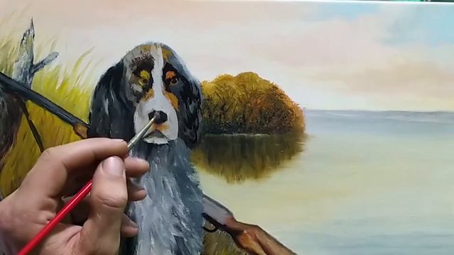 Картина маслом"На охоте"часть #2 art смотреть онлайн