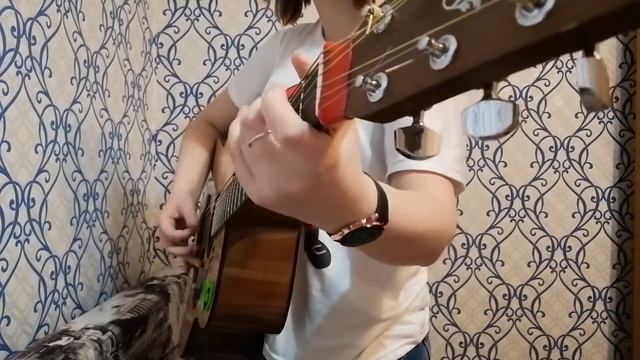 В землянке (fingerstyle кавер на гитаре)(для начинающих) смотреть онлайн