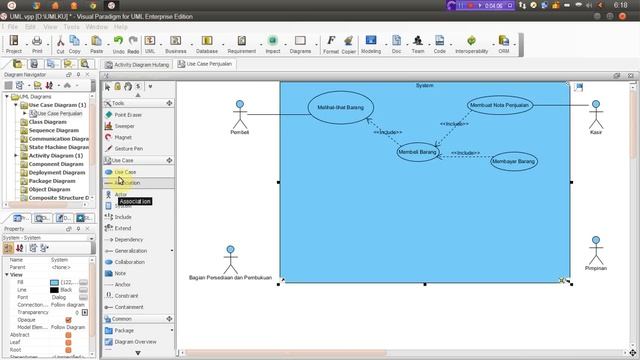 Tutorial Use Case Menggunakan Visual Paradigm for UML 8.0 Enterprise Edition смотреть онлайн