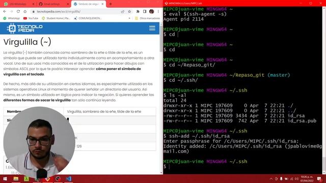 CREACIÓN DE LLEVES CON GIT смотреть онлайн