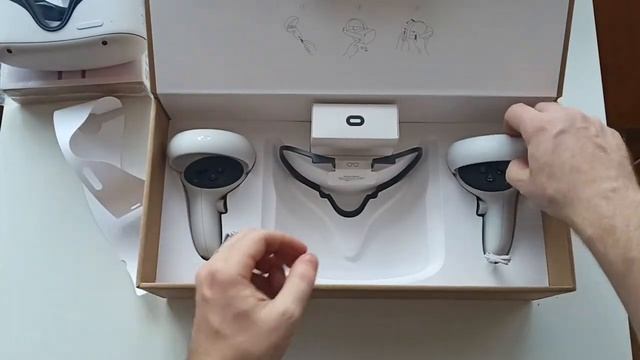 Oculus Quest 2 распаковка. Quest 2 64 Гб + Link Cable для компьютера