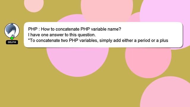 PHP : How to concatenate PHP variable name? смотреть онлайн