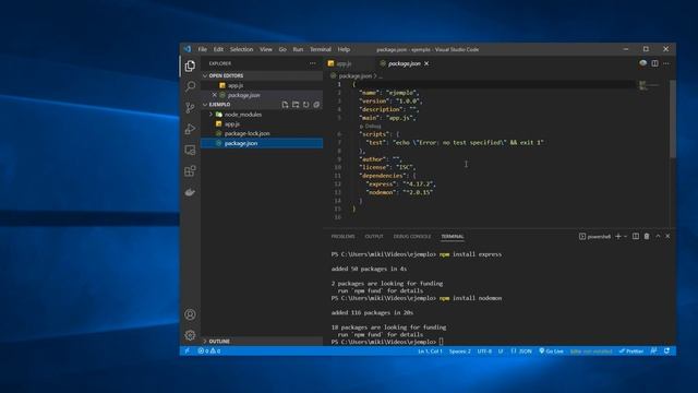 como instalar NODEMON en visual STUDIO code ? смотреть онлайн