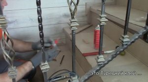 Отделка металлической лестницы деревом, как это делаем мы. Часть -4