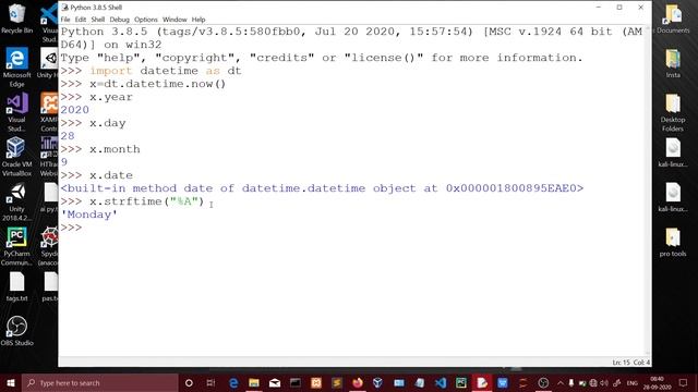 date and time inbuilt module in python (Tamil) | Quick Through смотреть онлайн
