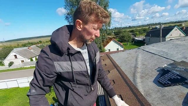 Монтаж мягкой кровли. Строим дом сами. Жизнь в деревне смотреть онлайн