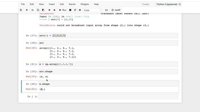 NumPy 3: Changing rows and columns смотреть онлайн