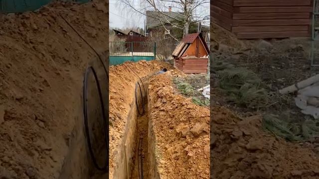 Траншея под зимний водопровод - правильное направление, глубина и конфигурация смотреть онлайн