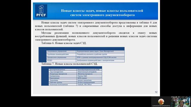 лекция "Внедрение средств автоматизации процессов документирования" СЭД смотреть онлайн