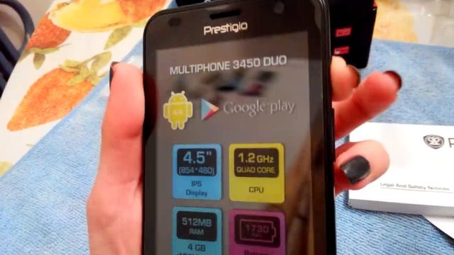 Смартфон Prestigio MultiPhone 3450 DUO (Black) смотреть онлайн