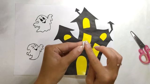 Объёмная аппликация на ХЭЛОУИН с шаблонами. Halloween. DIY смотреть онлайн