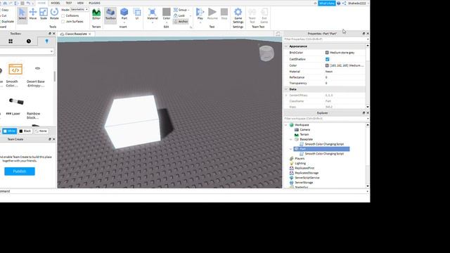 How To Make a Rainbow Script | Roblox Studio смотреть онлайн