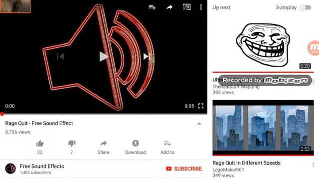 Rage quit - sound effect| reaction смотреть онлайн
