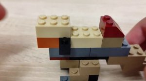 Показываю как собрать простого динозавра из Лего