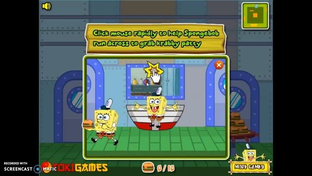 SpongeBob SquarePants Krabby Patty Grabber (SpongeBob Online) смотреть онлайн
