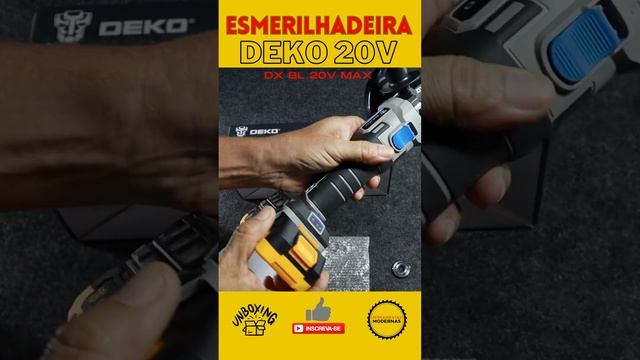 Esmerilhadeira sem Fio Bateria 20v Deko DX BL 20 #shortvideo #review смотреть онлайн