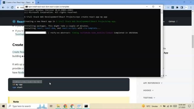 Creating Our First React App & ReactJS Environment Setup #reactjs смотреть онлайн