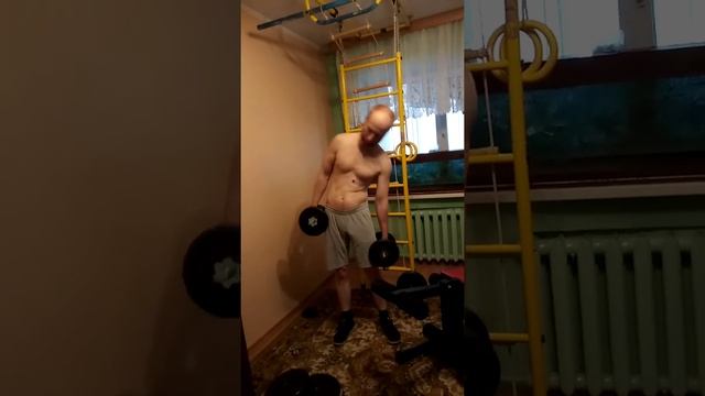 Тренировка косых мышц живота, наклоны с гантелями смотреть онлайн