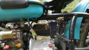 Мотоцикл Урал с двигателем от мотоблока.