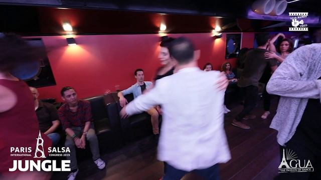 David & Bernadette - salsa social dancing @ AGUA SALSA PARTY PARIS смотреть онлайн