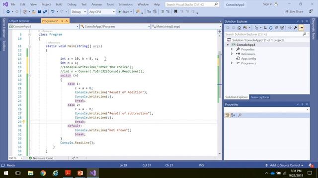 C# switch Statement in Tamil (C# Course in Tamil) [Class - 28] смотреть онлайн