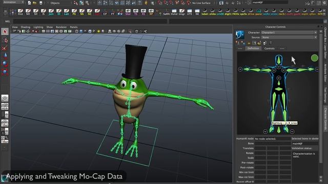 Working with Mo-Cap Data in Maya смотреть онлайн