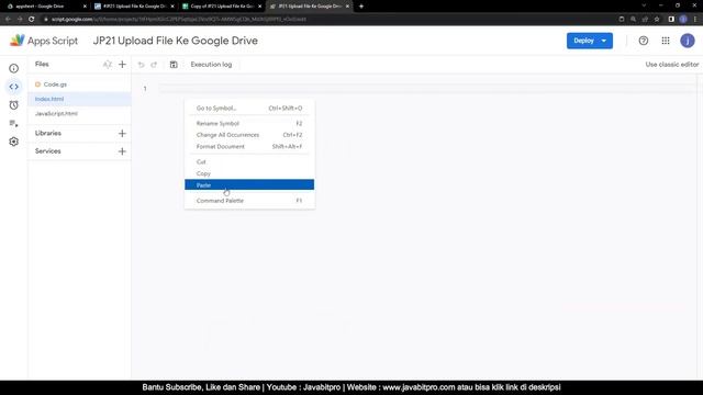 Upload File JPG/PNG/WORD/EXCEL Ke Google Drive Dengan AppScript смотреть онлайн