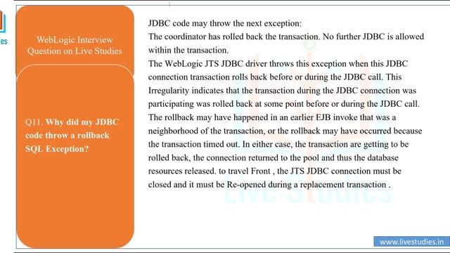 WebLogic server Interview Questions and Answers ||www.java64bit.com|by Ashu sir смотреть онлайн