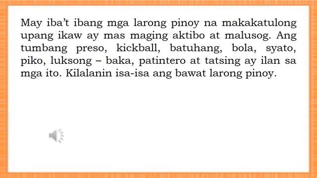 IBA'T-IBANG LARONG PINOY (TARGET GAMES AT STRIKING GAMES) (PE-Grade5-Lesson4-Week4) смотреть онлайн