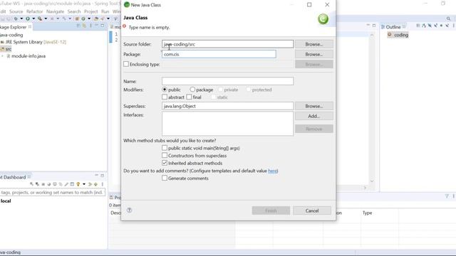 First Hello World Program in Java. смотреть онлайн