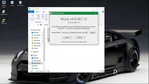 How to install Wurst Hacked Client for Minecraft 1.12
