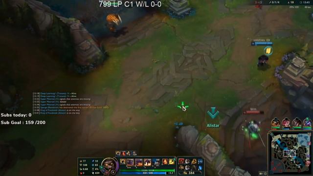 КАК ИГРАЕТ ЧАЛИК НА АЛИСТАРЕ - Лига Легенд смотреть онлайн