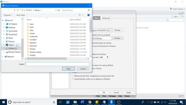 How to change the default working directory in RStudio смотреть онлайн