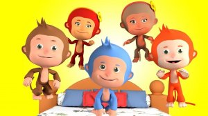 Пять Маленьких Обезьянок - Учимся считать - Детские песни