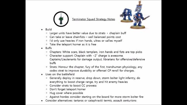 Terminator Squad: Rules, Review + Tactics - New Space Marine Codex Strategy Guide смотреть онлайн